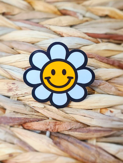 Daisy Happy Face Sticker