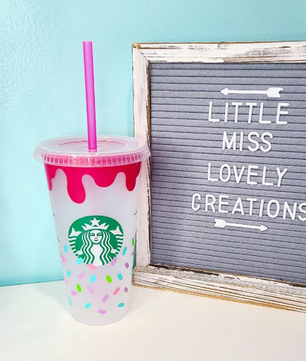 Donut Sprinkles Cold Cups