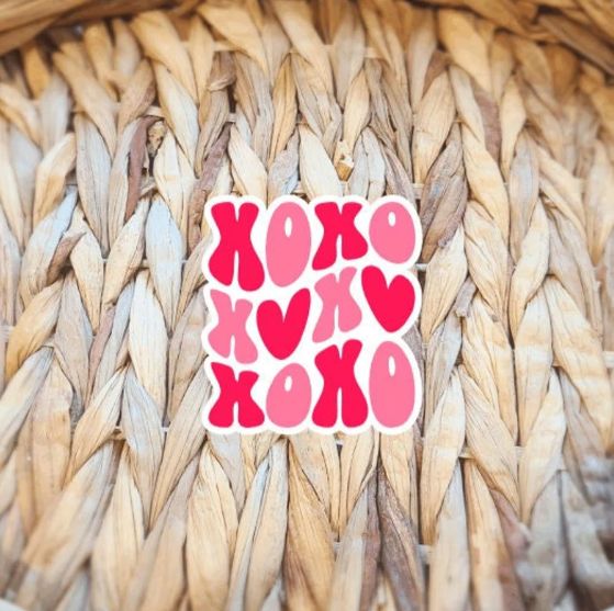 Pegatina retro XOXO