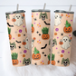 Spooky Succulent and Pumpkin Halloween Tumbler