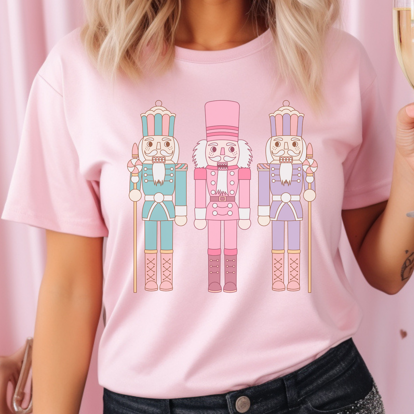 Pastel Nutcrackers Christmas Shirt