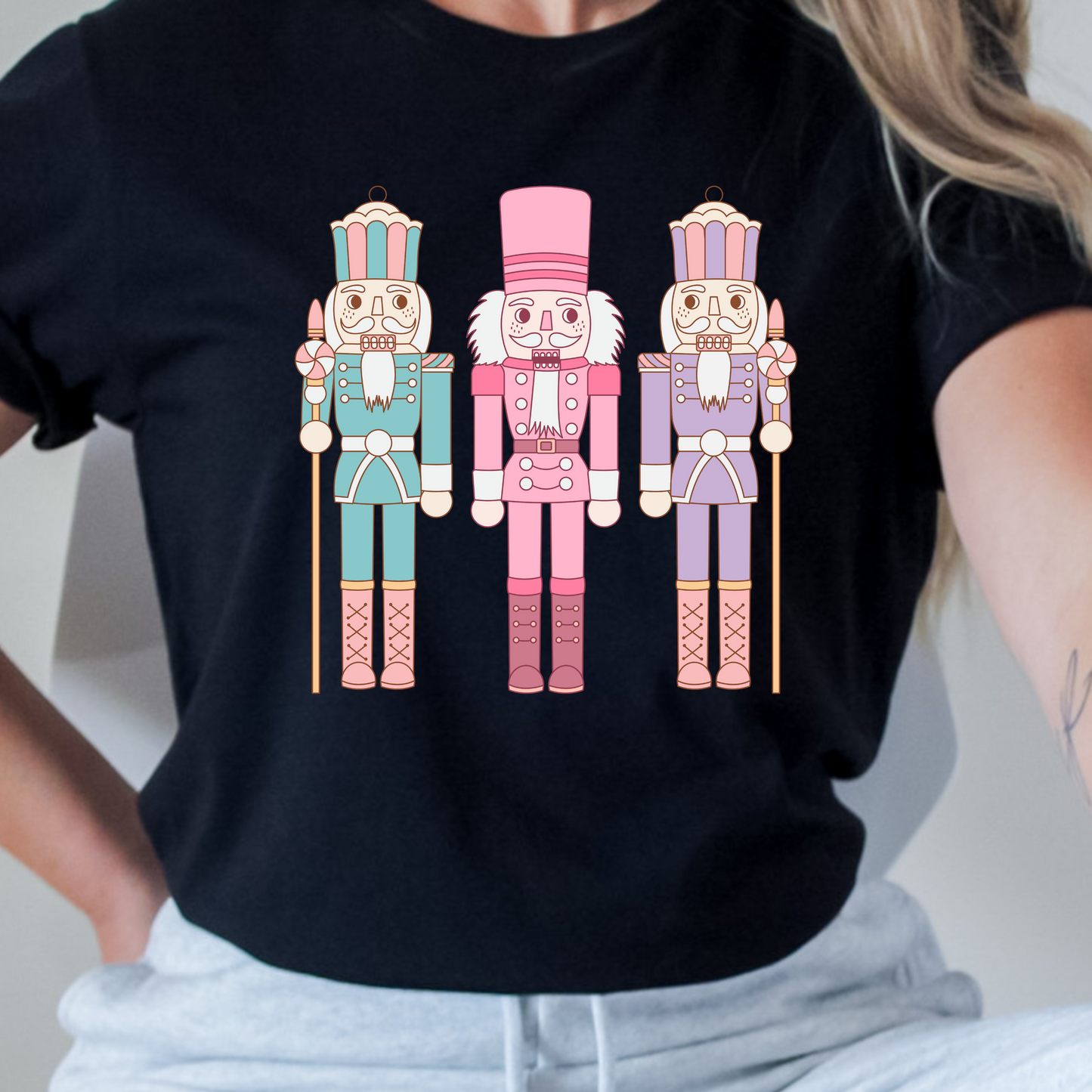 Pastel Nutcrackers Christmas Shirt