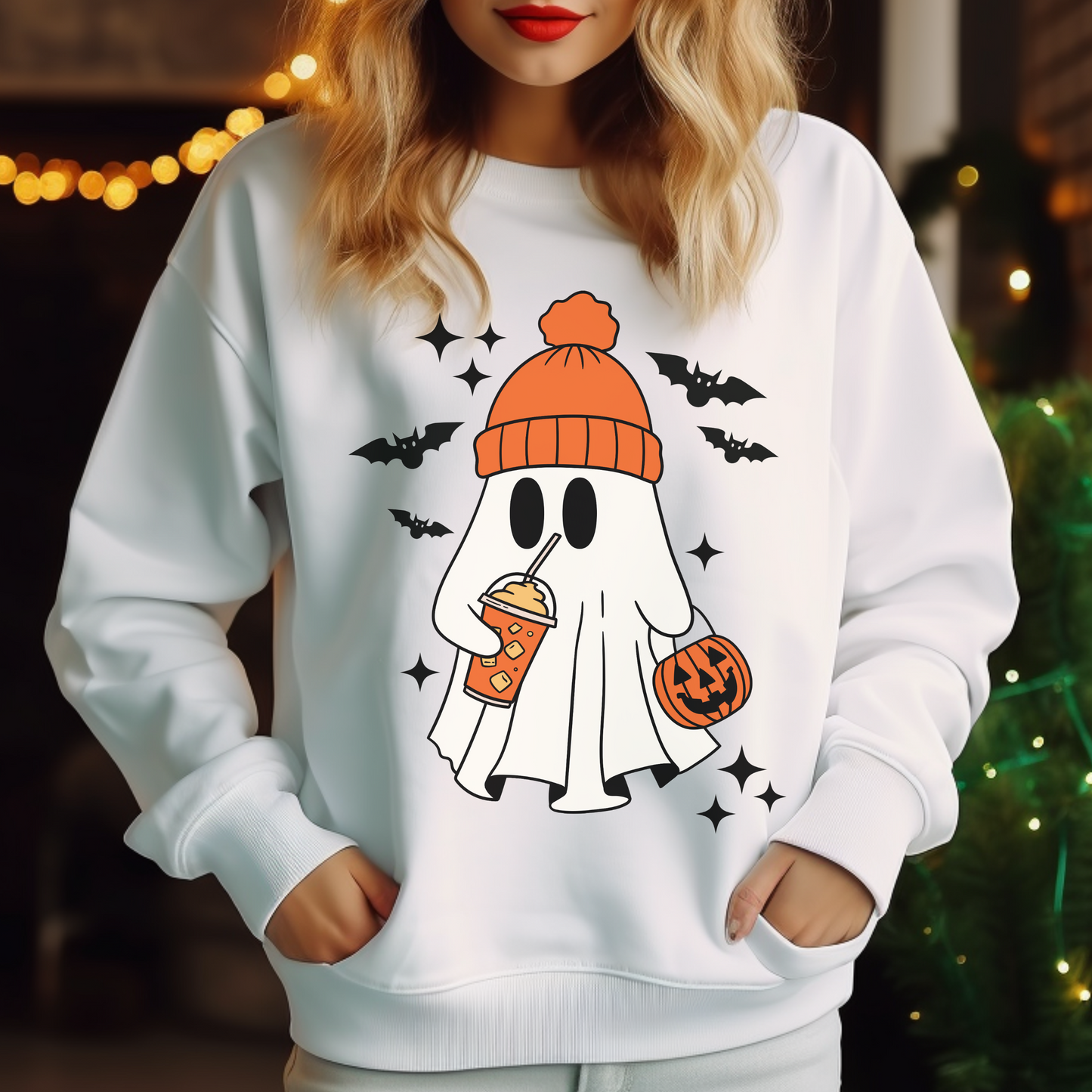 Iced Coffee Ghost Sweatshirt