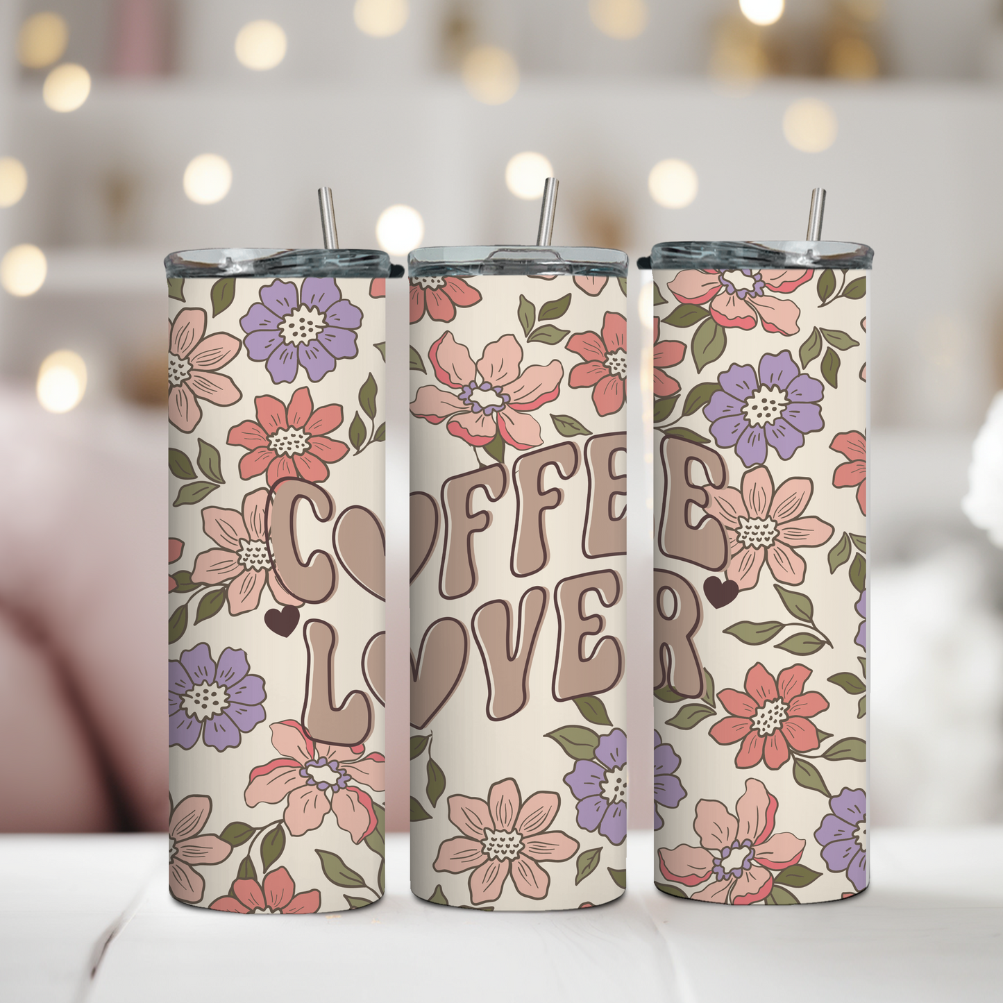 Floral Coffee Lover Tumbler