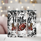 Cow Print Football Mom Tumbler