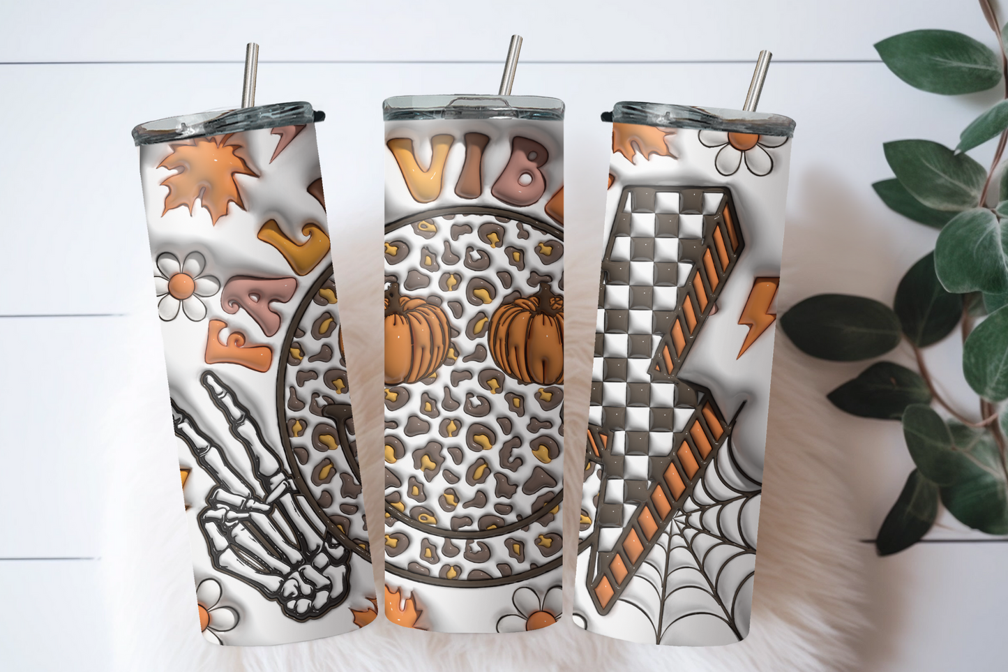 Retro Fall Vibes Tumbler