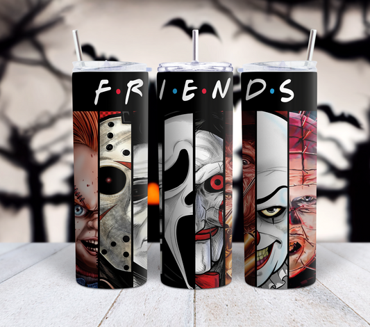 Friends Horror Characters Tumbler