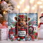 Christmas Highland Cow in a Plaid Coffee Mug. 