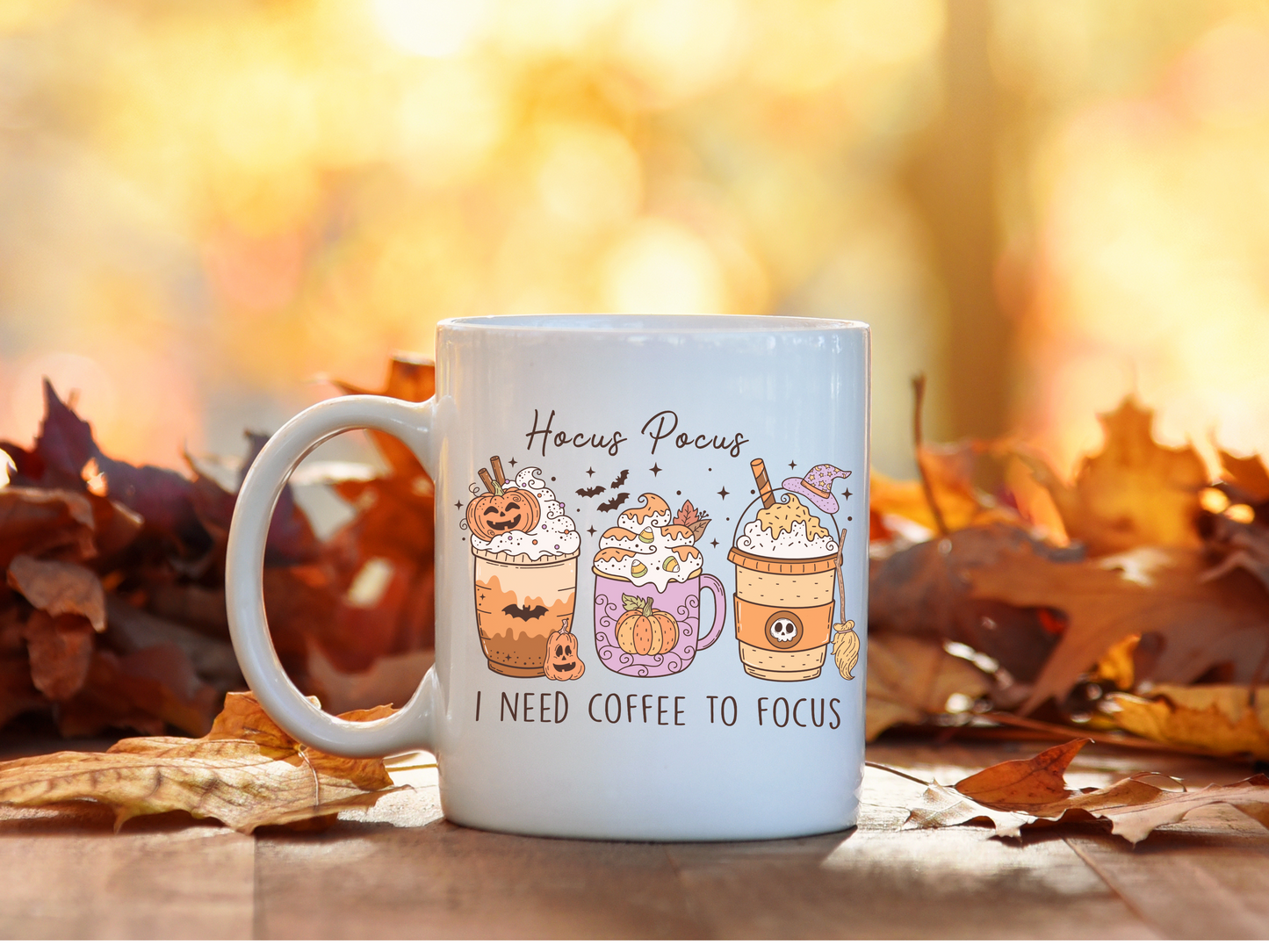 Hocus Pocus I Need Coffee To Focus Coffee Mug