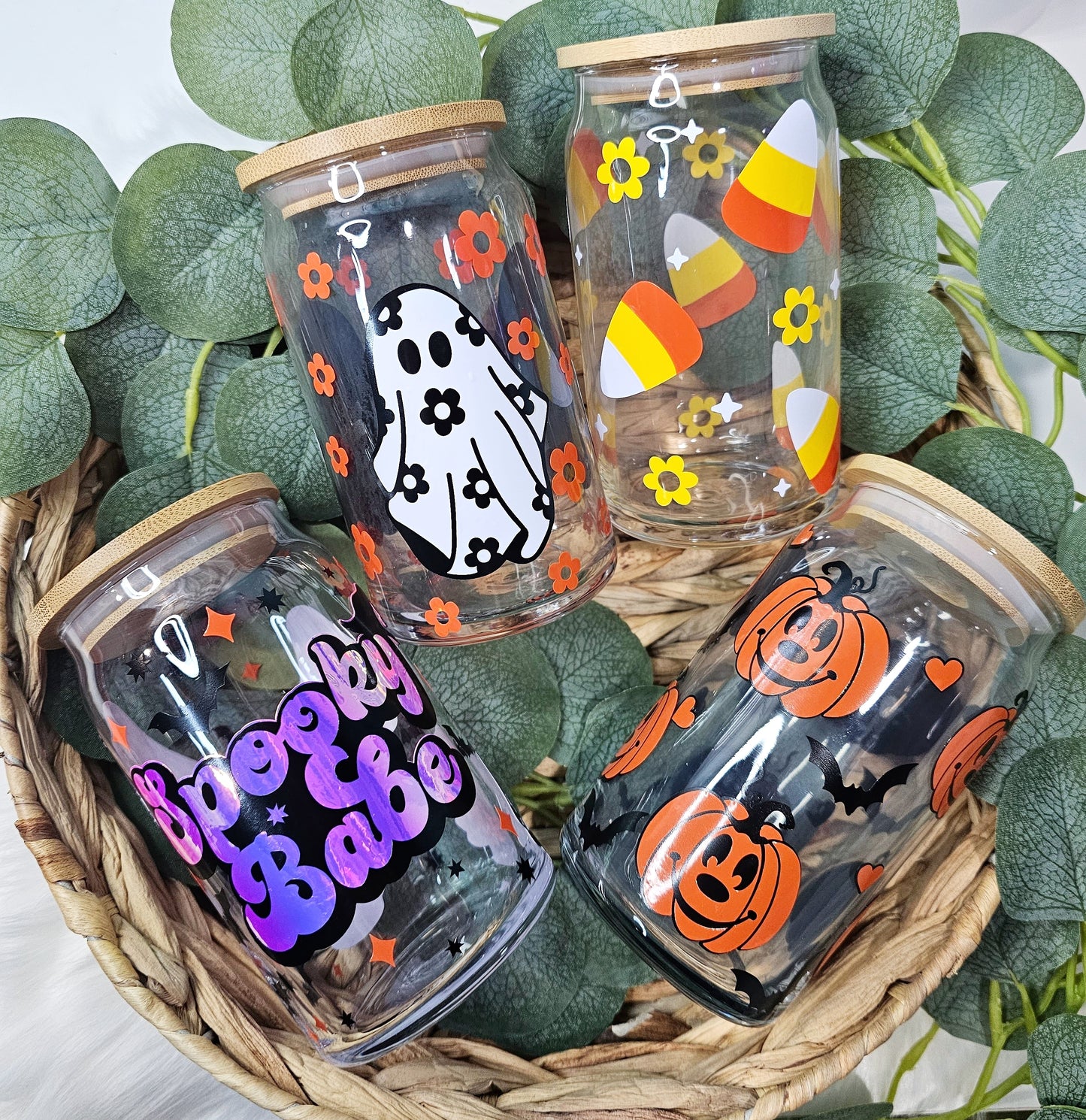 Halloween Beer Can Glasses