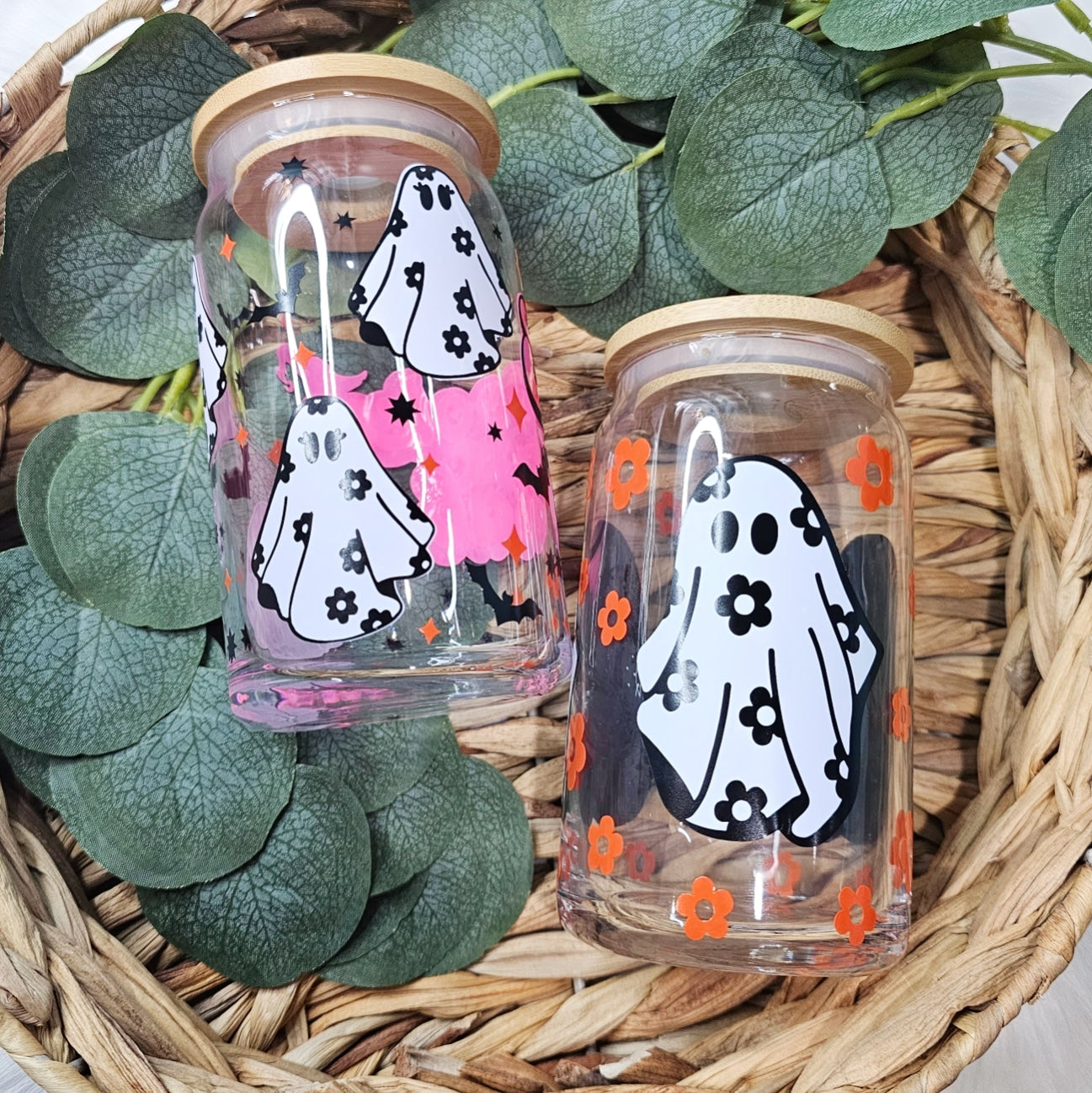 Halloween Beer Can Glasses