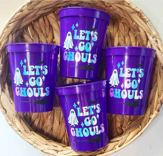 Lets Go Ghouls Halloween Party Cups