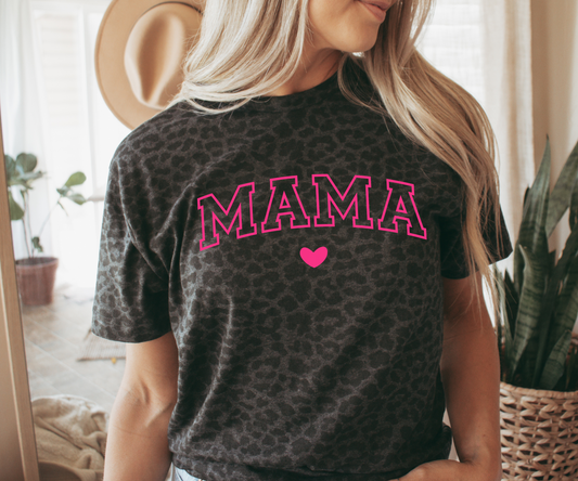 Leopard Print Mama Shirt