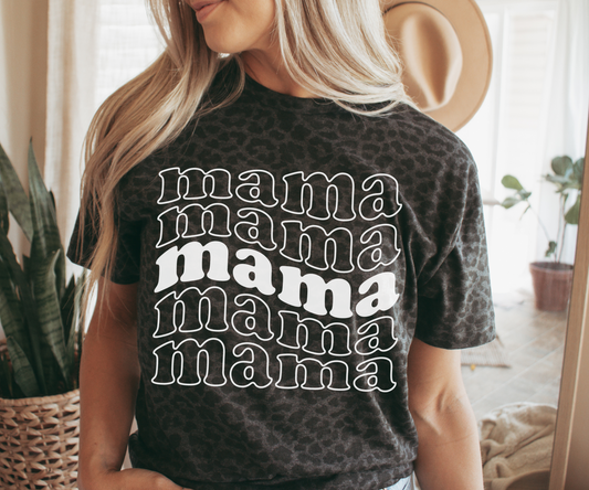 Mama Leopard Print Shirt