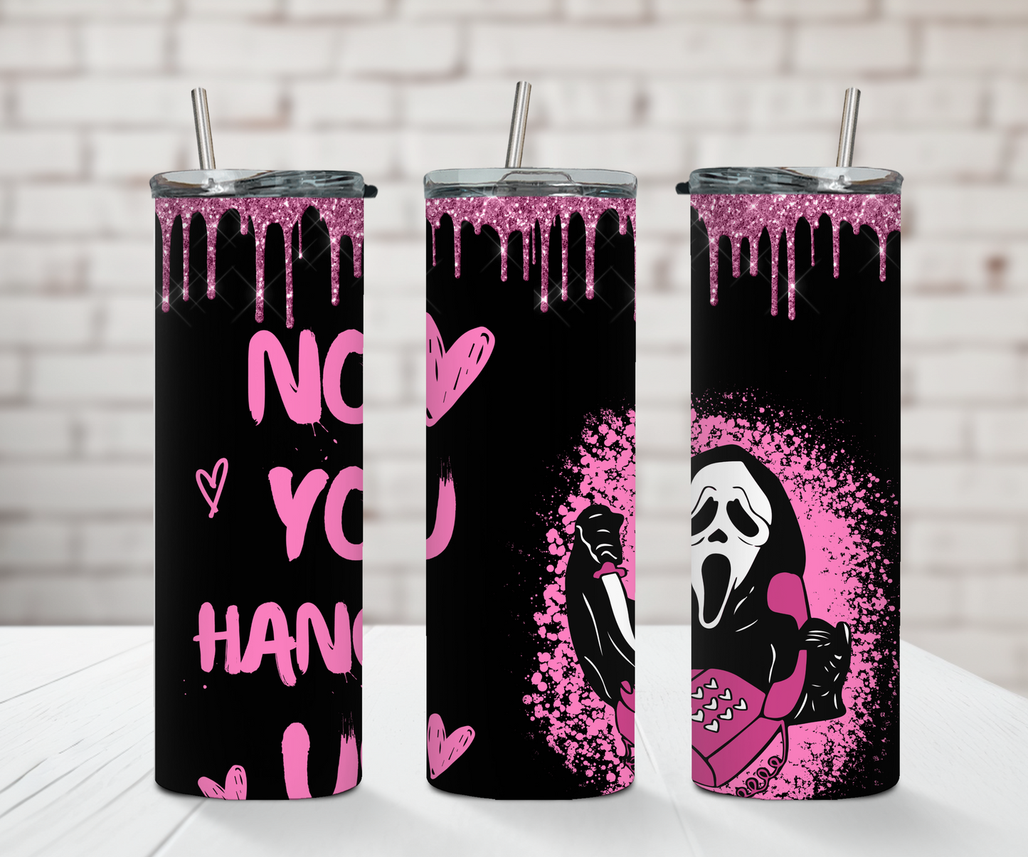 No You Hang Up Halloween Tumbler