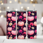 Floral Pink Pumpkins Tumbler