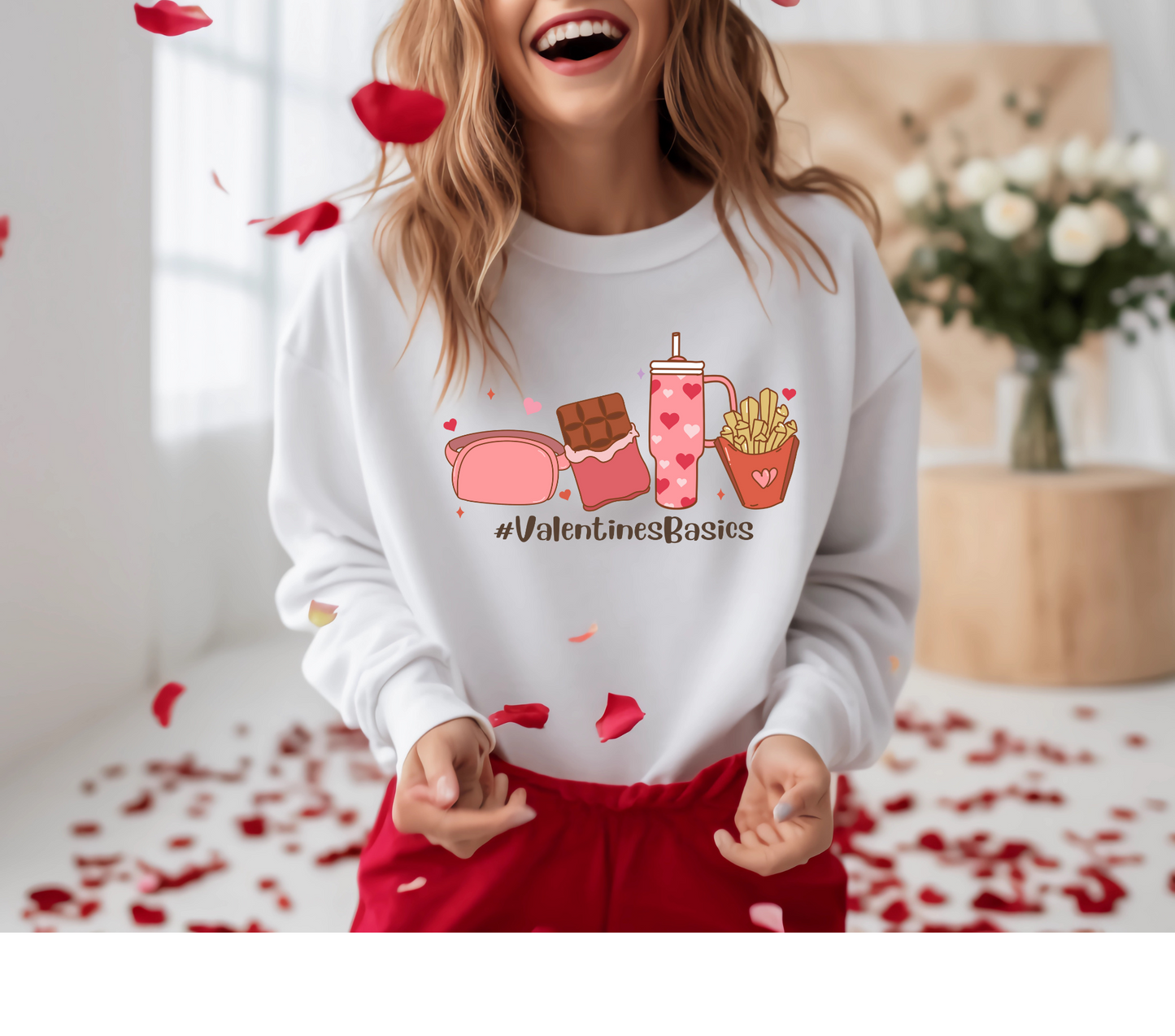 Valentines Basics Sweatshirt