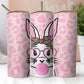 Pink Leopard Bunny Tumbler