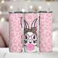 Pink Leopard Bunny Tumbler