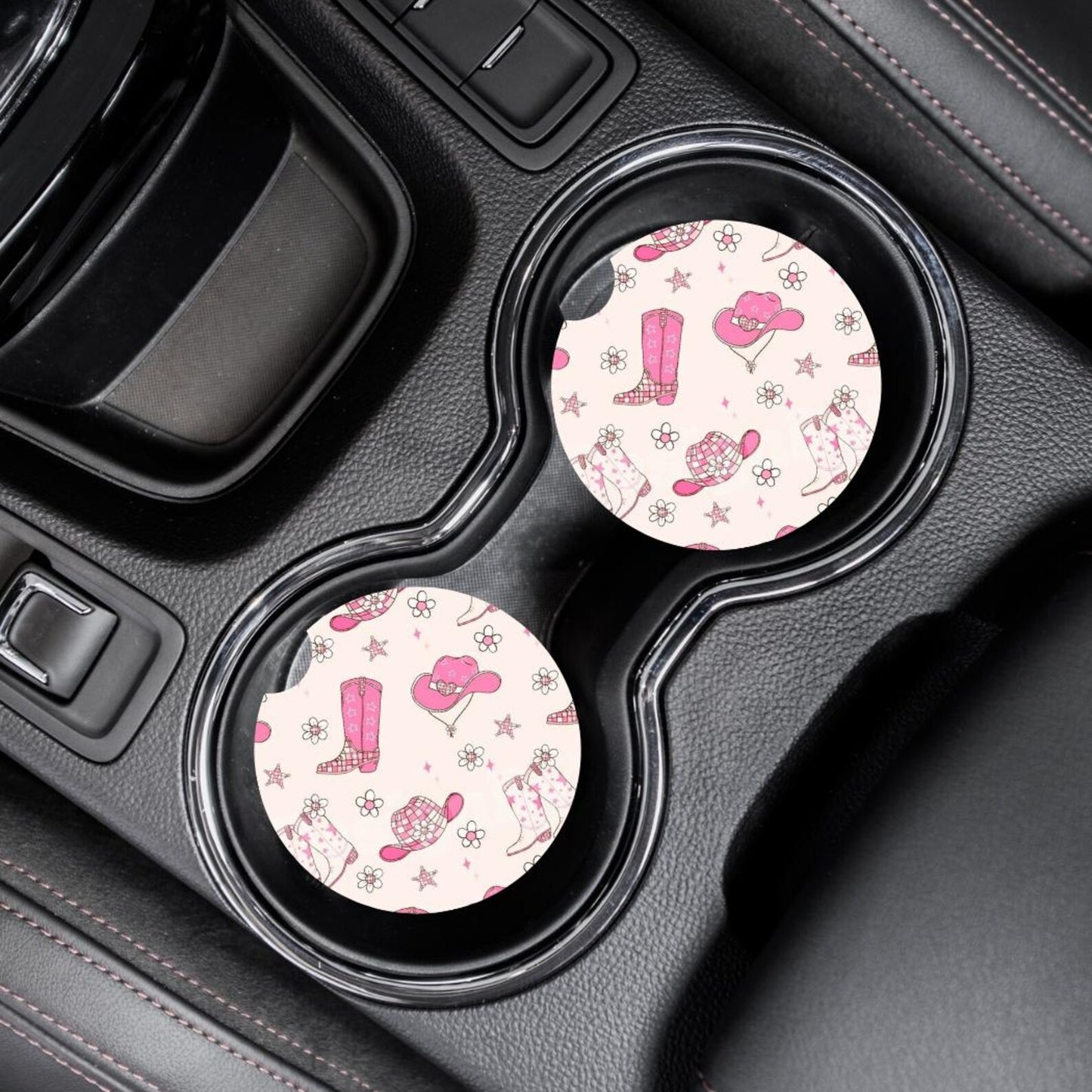 Cowgirl Car Coasters