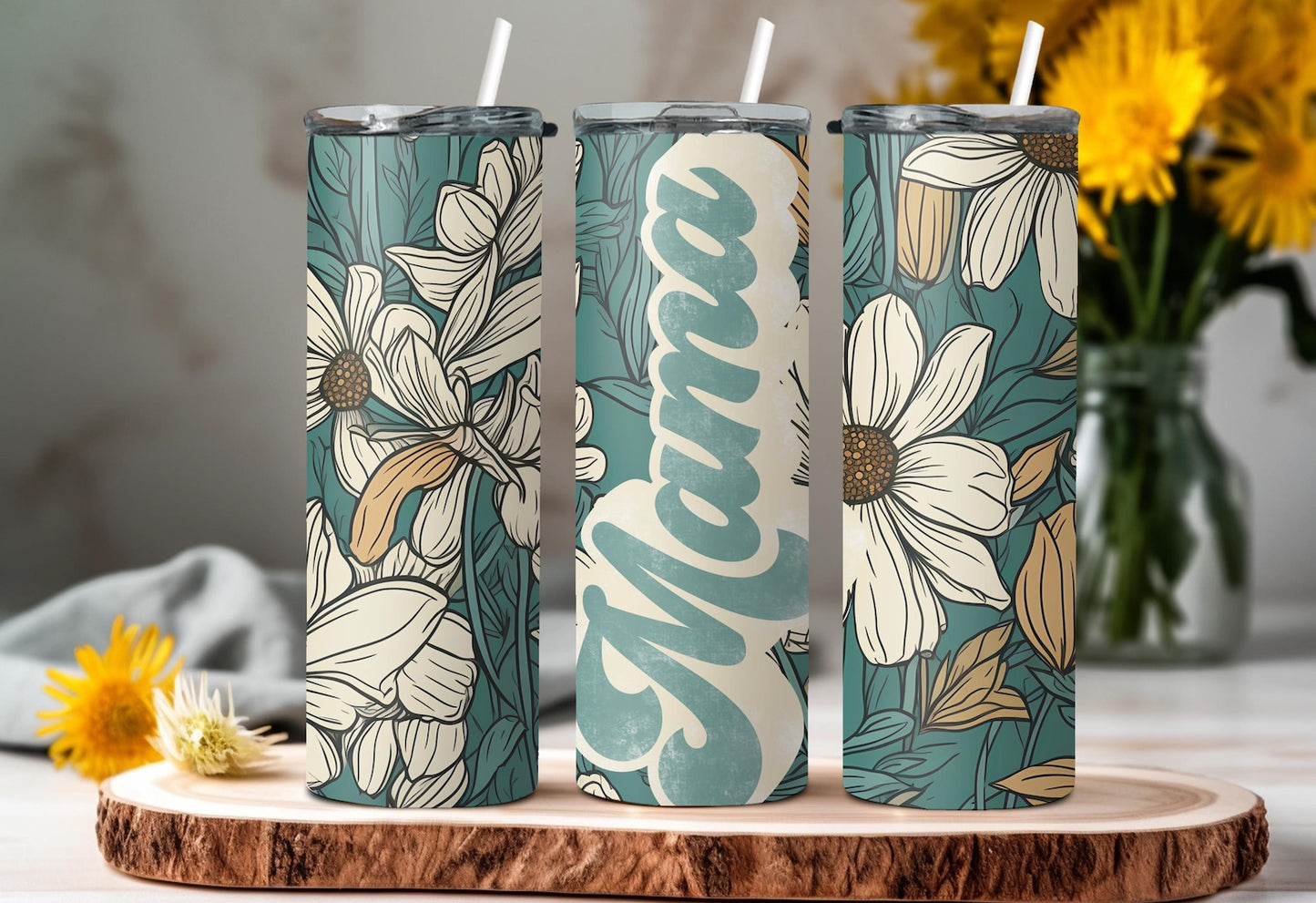 Floral Mama Tumbler