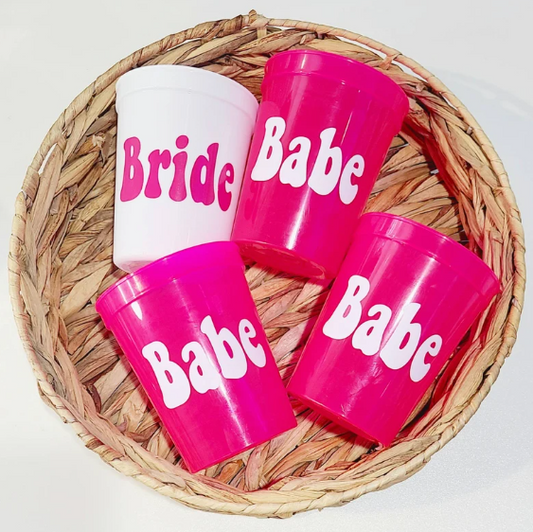 Bride & Babe Party Cups