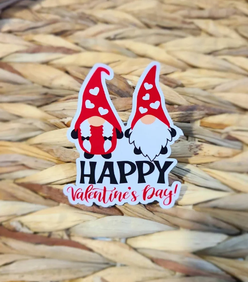 Happy Valentines Day Gnomes Sticker