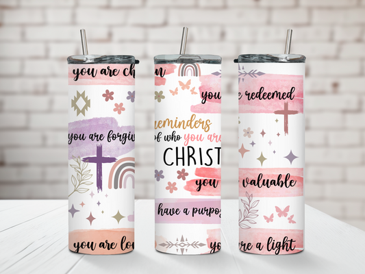 Bible Verses Affirmations Tumbler