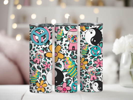 Groovy Leopard Print Tumbler