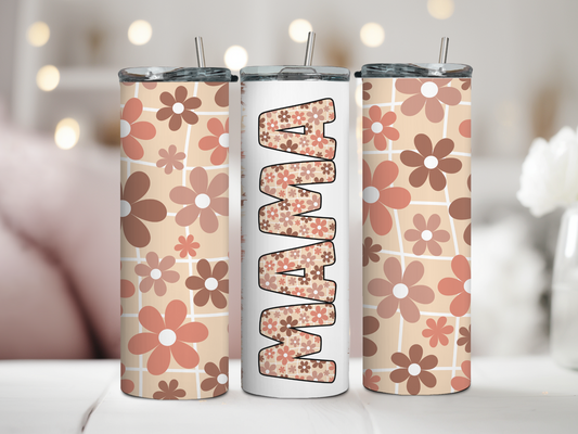 Retro Daisies Mama Tumbler