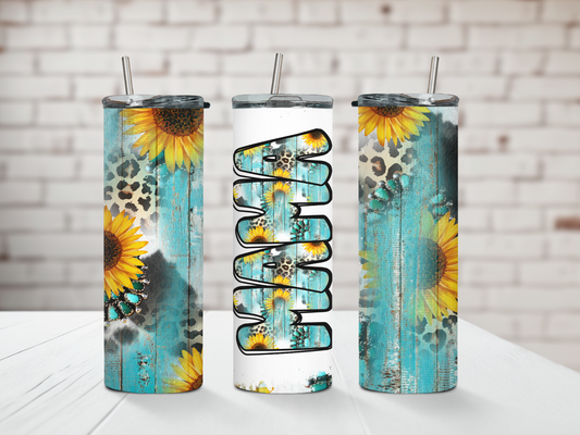 Rustic Sunflower Mama Tumbler