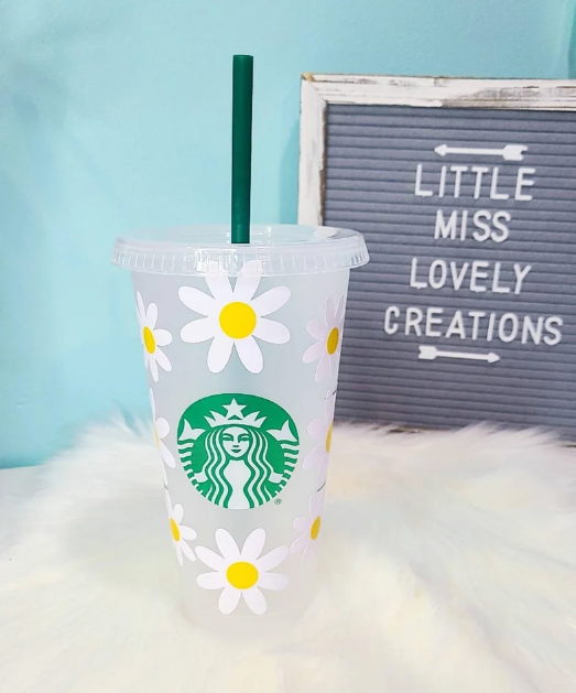 Daisy Flowers Cold Cups