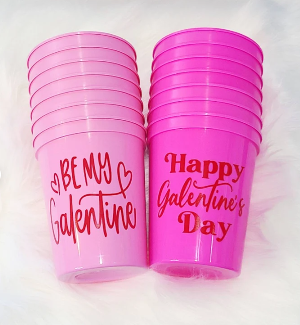 Vasos para fiesta del día de San Valentín